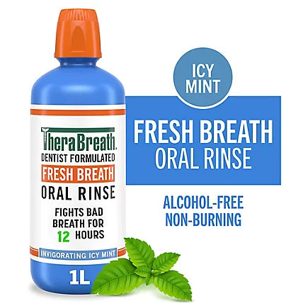 Therabreath Fresh Breath Oral Rinse - Invigorating Icy Mint
